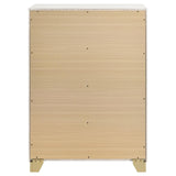 Caraway White 4-drawer Bedroom Chest by Coaster at Eve Furniture