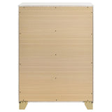 Caraway White 4-drawer Bedroom Chest by Coaster at Eve Furniture