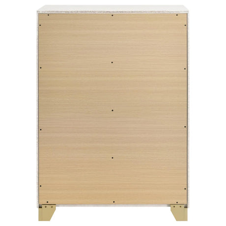Caraway White 4-drawer Bedroom Chest by Coaster at Eve Furniture