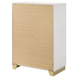 Caraway White 4-drawer Bedroom Chest by Coaster at Eve Furniture