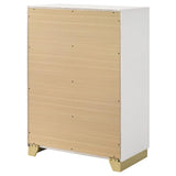Caraway White 4-drawer Bedroom Chest by Coaster at Eve Furniture