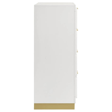 Caraway White 4-drawer Bedroom Chest by Coaster at Eve Furniture