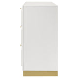 Caraway White 6-drawer Bedroom Dresser by Coaster at Eve Furniture