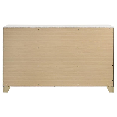 Caraway White 6-drawer Bedroom Dresser by Coaster at Eve Furniture