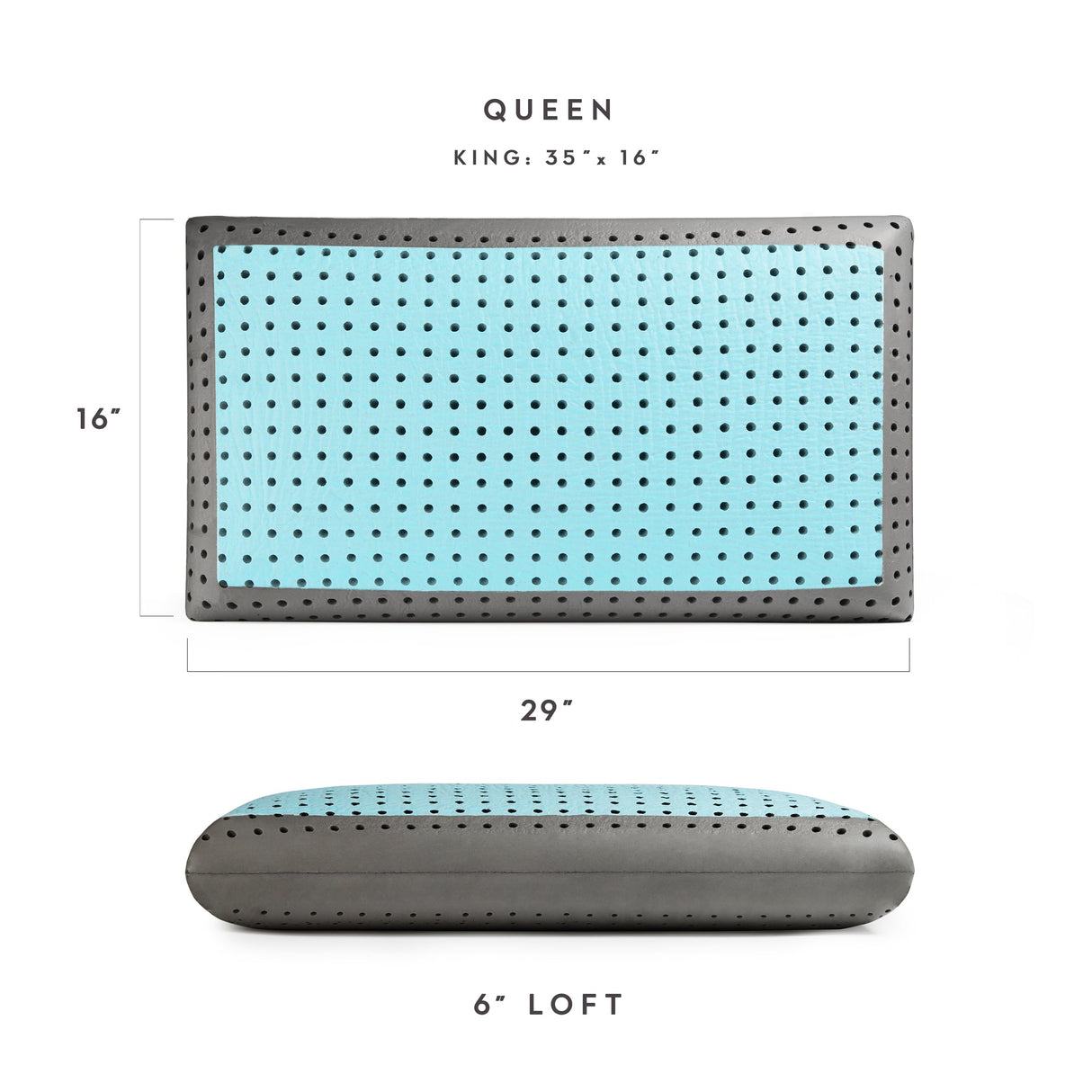 CarbonCool LT + Omniphase White King Pillow by Malouf at Eve Furniture