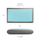 CarbonCool LT + Omniphase White King Pillow by Malouf at Eve Furniture