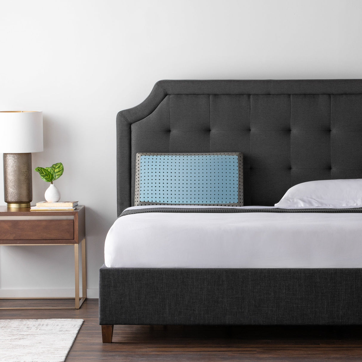 CarbonCool LT + Omniphase White Queen Pillow by Malouf at Eve Furniture