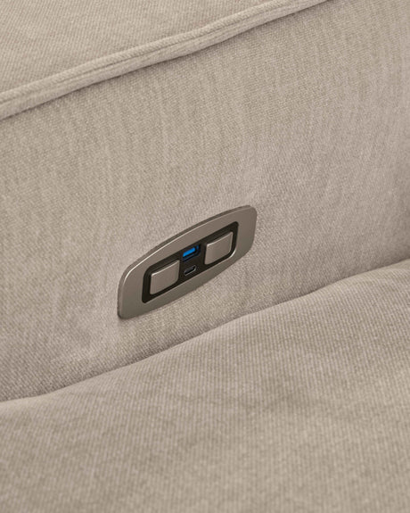 Carceri Cashmere 5-Piece Power Sectional Reclining Sofa by Ashley at Eve Furniture