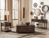 Cardano Driftwood Charcoal Cocktail Table by Homelegance at Eve Furniture