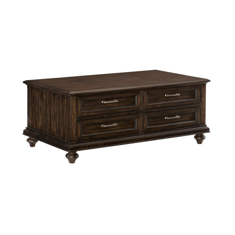 Cardano Driftwood Charcoal Cocktail Table by Homelegance at Eve Furniture
