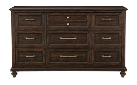 Cardano Driftwood Charcoal Dresser by Homelegance at Eve Furniture