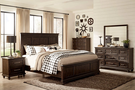 Cardano Driftwood Charcoal Nightstand by Homelegance at Eve Furniture