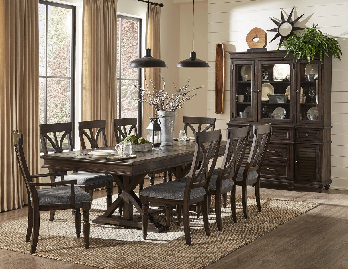 Cardano Driftwood Charcoal Side Chair, Set of 2 by Homelegance at Eve Furniture