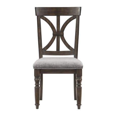Cardano Driftwood Charcoal Side Chair, Set of 2 by Homelegance at Eve Furniture