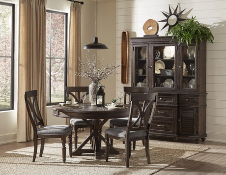 Cardano Driftwood Charcoal Side Chair, Set of 2 by Homelegance at Eve Furniture
