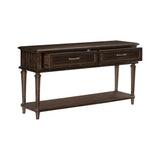 Cardano Driftwood Charcoal Sofa Table by Homelegance at Eve Furniture