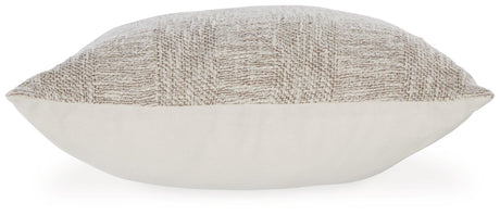 Carddon Brown/White Pillow by Ashley at Eve Furniture