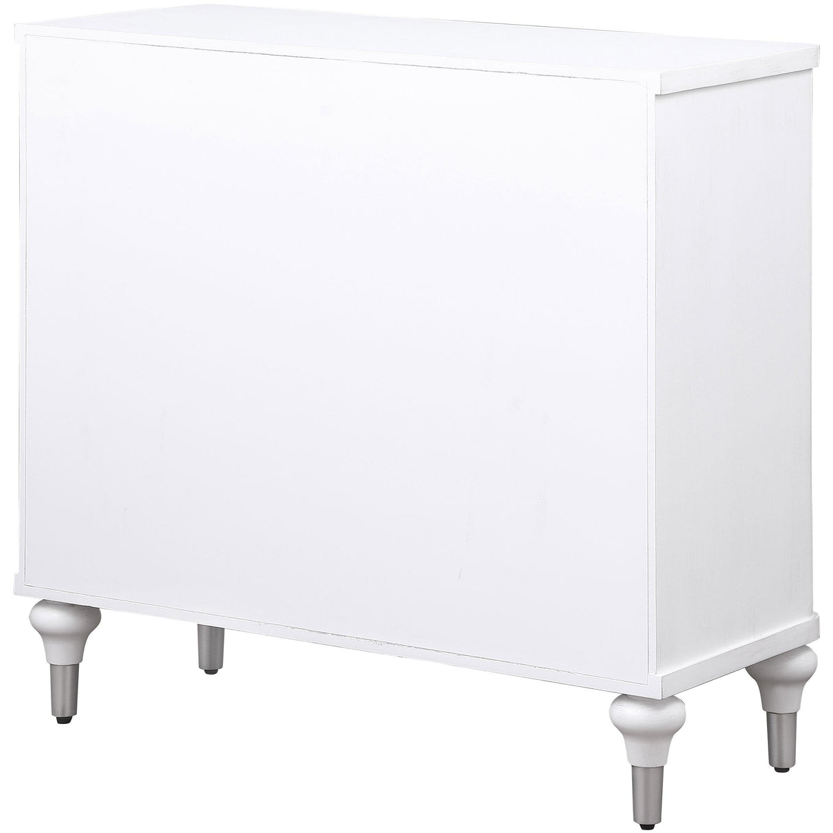 Cardella Distressed White 2-Door Mandala Accent Cabinet by Coaster at Eve Furniture