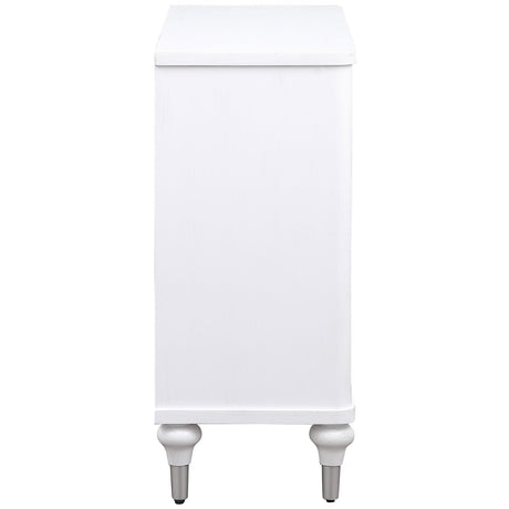 Cardella Distressed White 2-Door Mandala Accent Cabinet by Coaster at Eve Furniture