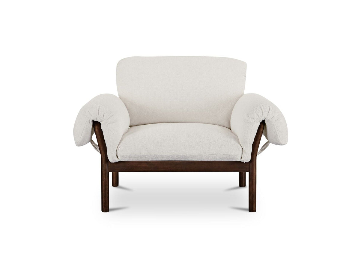 Cardero Ivory Lounge Chair by Moe's Home at Eve Furniture