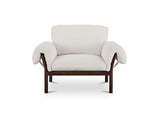 Cardero Ivory Lounge Chair by Moe's Home at Eve Furniture