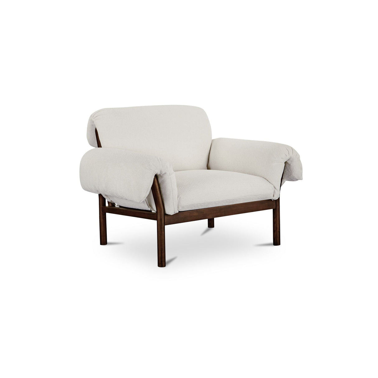 Cardero Ivory Lounge Chair by Moe's Home at Eve Furniture