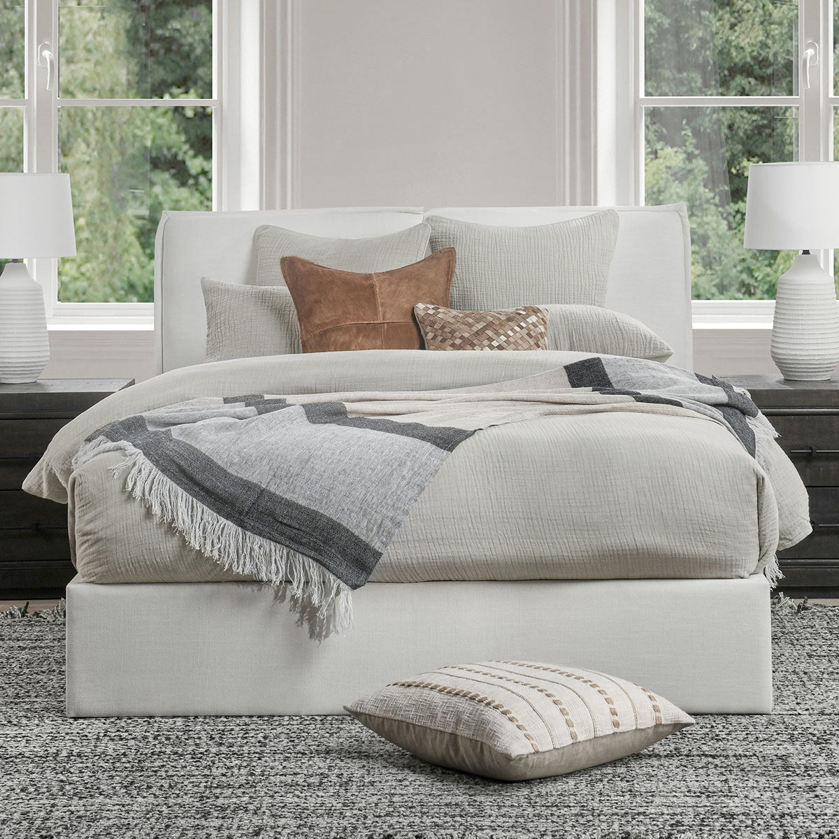 Cardiff Gray Duvet Collection by Classic Home at Eve Furniture