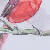 Cardinal II by Mercana Studio a Hand Embellished Textured Framed Art Print Matted under Glass by Mercana at Eve Furniture