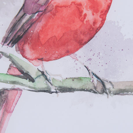Cardinal II by Mercana Studio a Hand Embellished Textured Framed Art Print Matted under Glass by Mercana at Eve Furniture