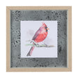 Cardinal II by Mercana Studio a Hand Embellished Textured Framed Art Print Matted under Glass by Mercana at Eve Furniture
