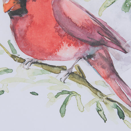 Cardinal III by Mercana Studio a Hand Embellished Textured Framed Art Print Matted under Glass by Mercana at Eve Furniture