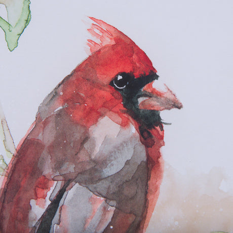 Cardinal IV by Mercana Studio a Hand Embellished Textured Framed Art Print Matted under Glass by Mercana at Eve Furniture