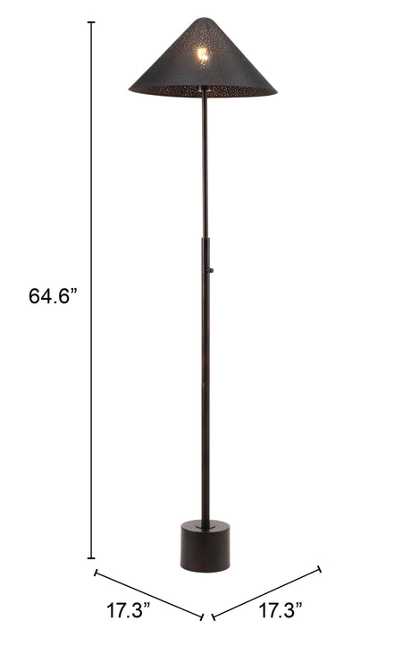Cardo Bronze Floor Lamp by Zuomod at Eve Furniture