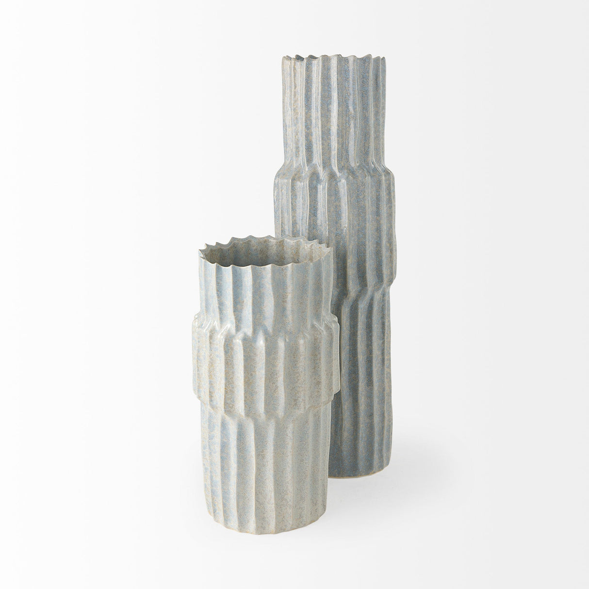 Cardon 23.0H Gray Ceramic Vase by Mercana at Eve Furniture