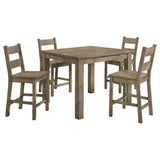 Cardova Vineyard Oak 5-piece Counter Height Dining Table Set by Coaster at Eve Furniture