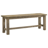 Cardova Vineyard Oak 51-inch Solid Wood Dining Bench by Coaster at Eve Furniture
