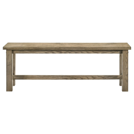 Cardova Vineyard Oak 51-inch Solid Wood Dining Bench by Coaster at Eve Furniture