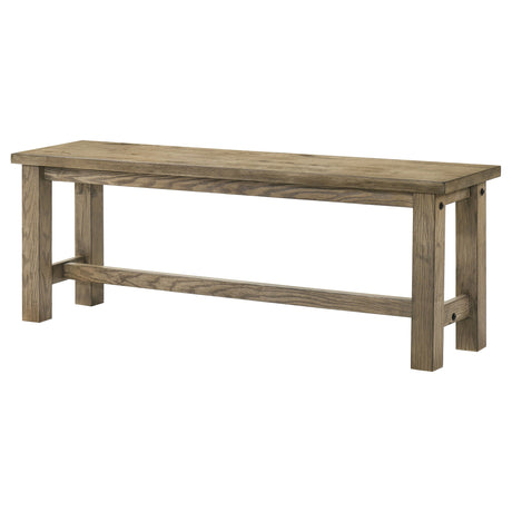 Cardova Vineyard Oak 51-inch Solid Wood Dining Bench by Coaster at Eve Furniture