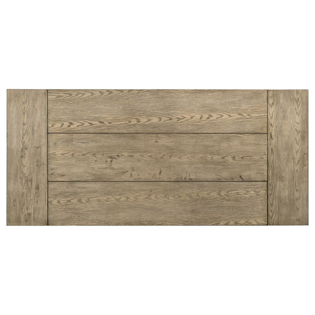 Cardova Vineyard Oak 87-inch Solid Wood Extension Dining Table by Coaster at Eve Furniture