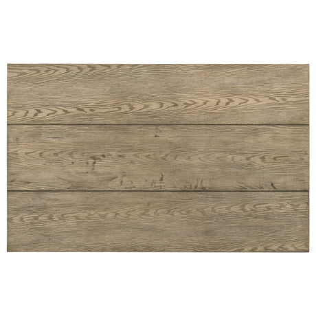 Cardova Vineyard Oak 87-inch Solid Wood Extension Dining Table by Coaster at Eve Furniture