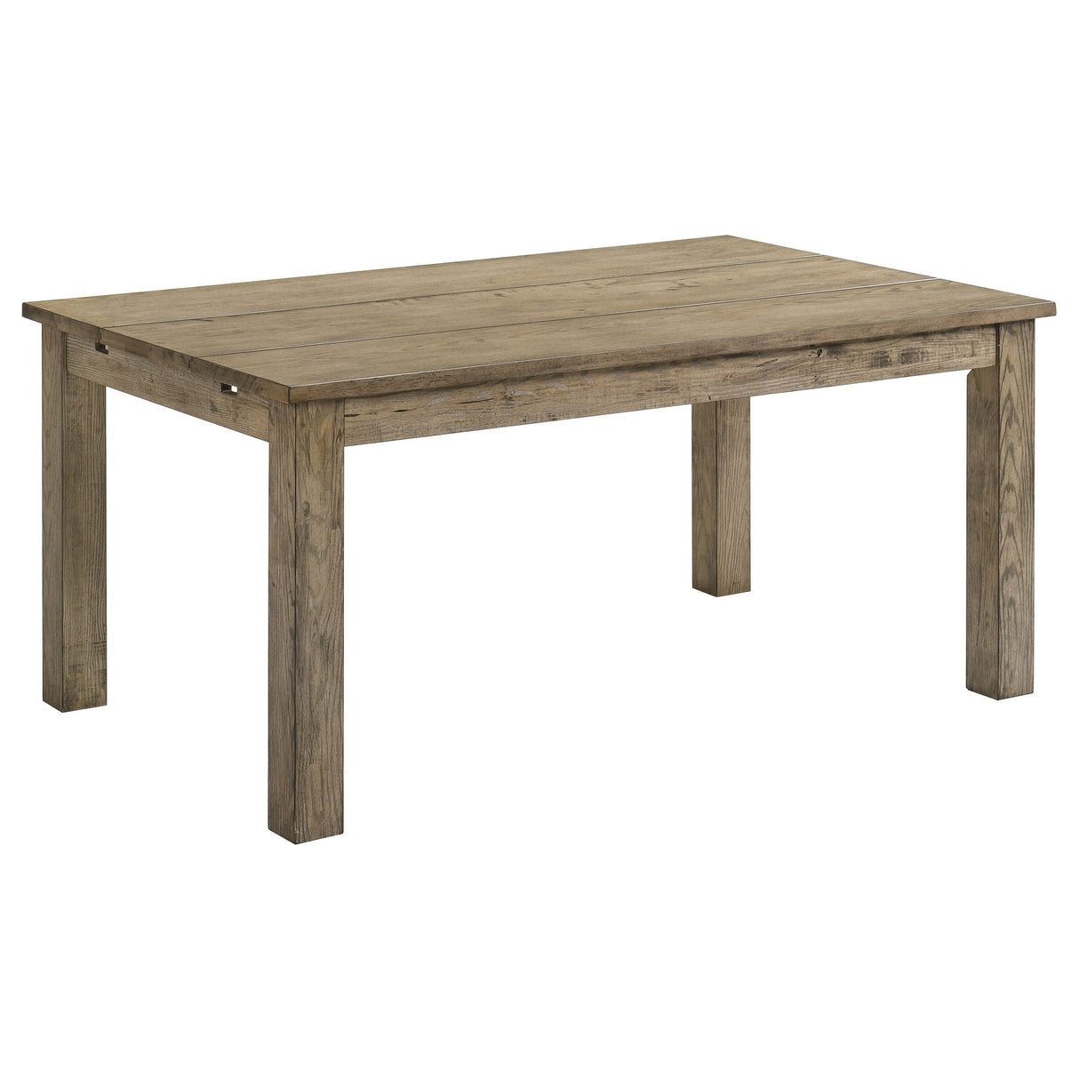 Cardova Vineyard Oak 87-inch Solid Wood Extension Dining Table by Coaster at Eve Furniture