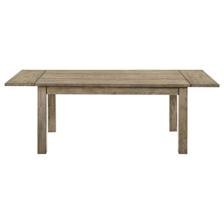 Cardova Vineyard Oak 87-inch Solid Wood Extension Dining Table by Coaster at Eve Furniture