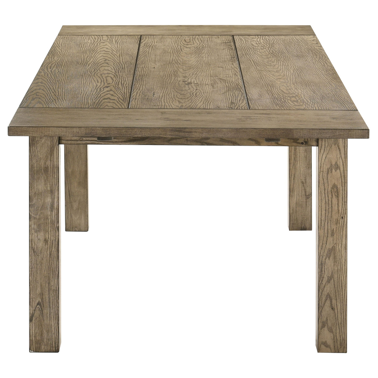 Cardova Vineyard Oak 87-inch Solid Wood Extension Dining Table by Coaster at Eve Furniture