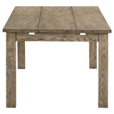 Cardova Vineyard Oak 87-inch Solid Wood Extension Dining Table by Coaster at Eve Furniture