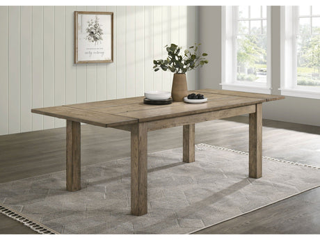 Cardova Vineyard Oak 87-inch Solid Wood Extension Dining Table by Coaster at Eve Furniture
