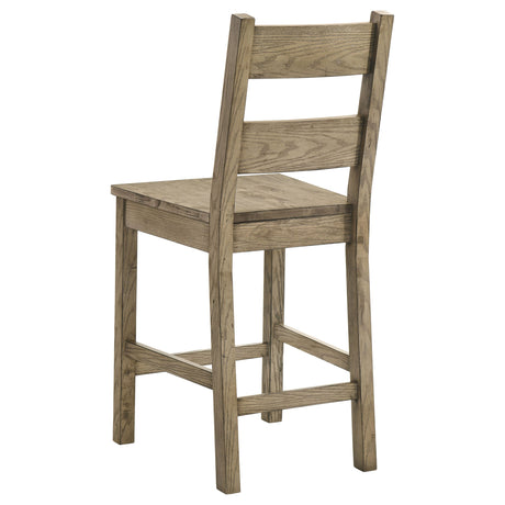 Cardova Vineyard Oak Counter Height Dining Chair (Set of 2) by Coaster at Eve Furniture