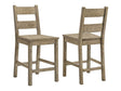 Cardova Vineyard Oak Counter Height Dining Chair (Set of 2) by Coaster at Eve Furniture