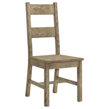 Cardova Vineyard Oak Solid Wood Dining Side Chair (Set of 2) by Coaster at Eve Furniture