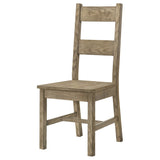 Cardova Vineyard Oak Solid Wood Dining Side Chair (Set of 2) by Coaster at Eve Furniture