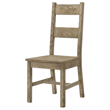 Cardova Vineyard Oak Solid Wood Dining Side Chair (Set of 2) by Coaster at Eve Furniture